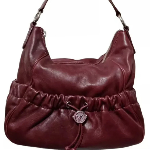 Michael Kors Handbags - Micheal Kors Merlot leather hobo shoulder bag purse